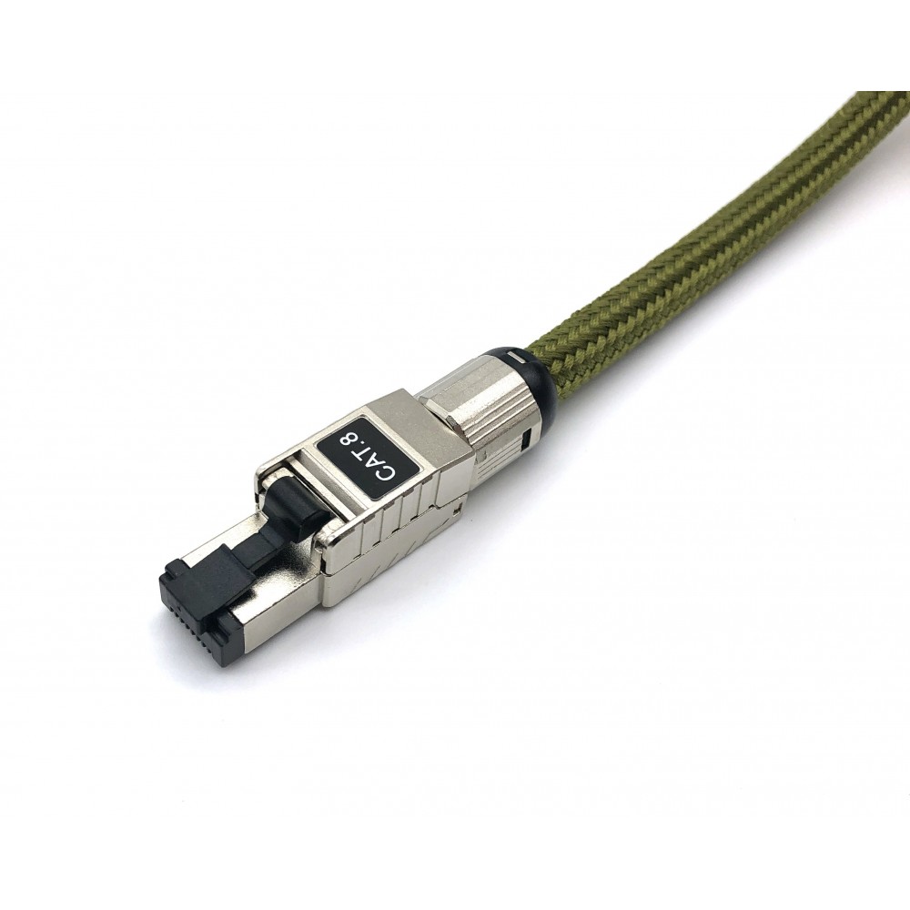 その他 Ososi Aktar Vanguard CAT.7 Silver Plated OCC Network Cable